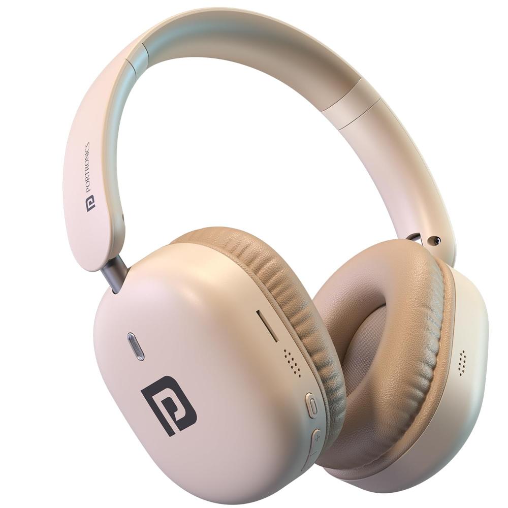 Portronics Muffs M6 Over Ear Wireless Bluetooth Headphone With Upto 40 Hours Playtime, - Bluetooth Version: 5.3