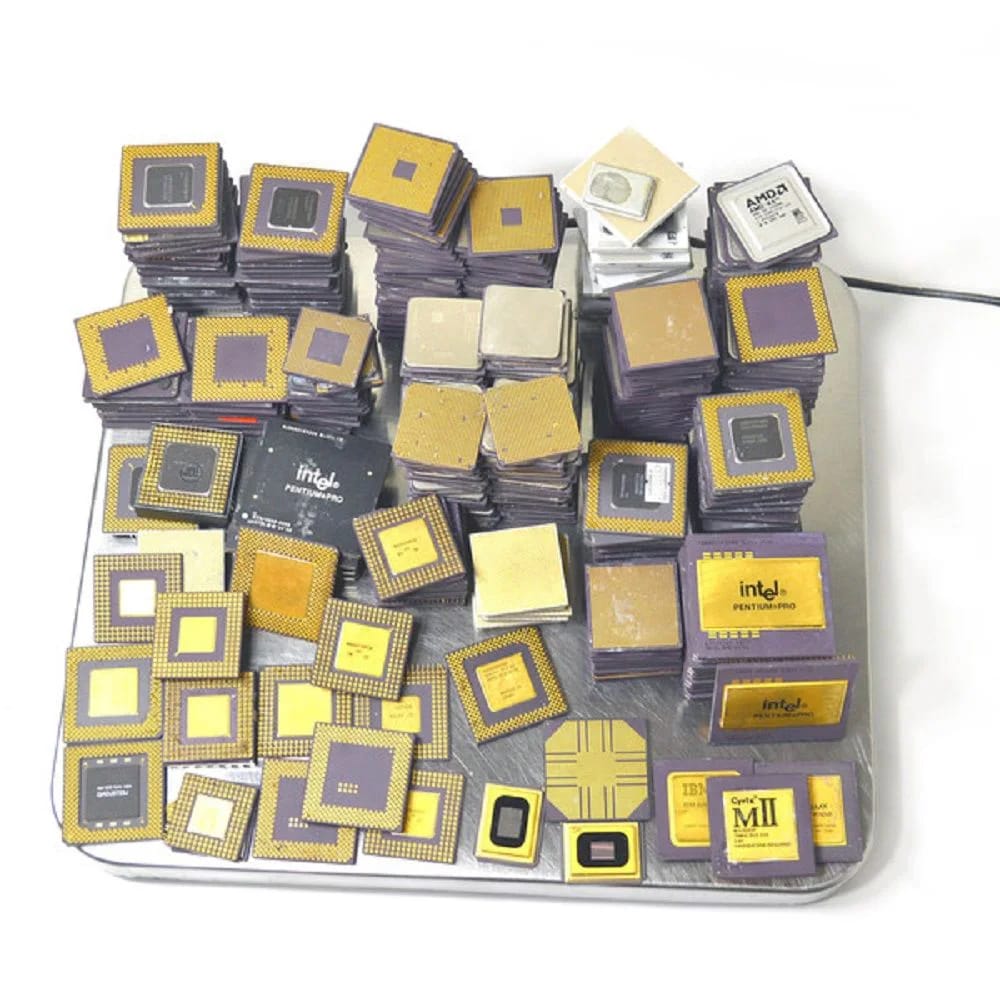 Ceramic CPU processor scrap
