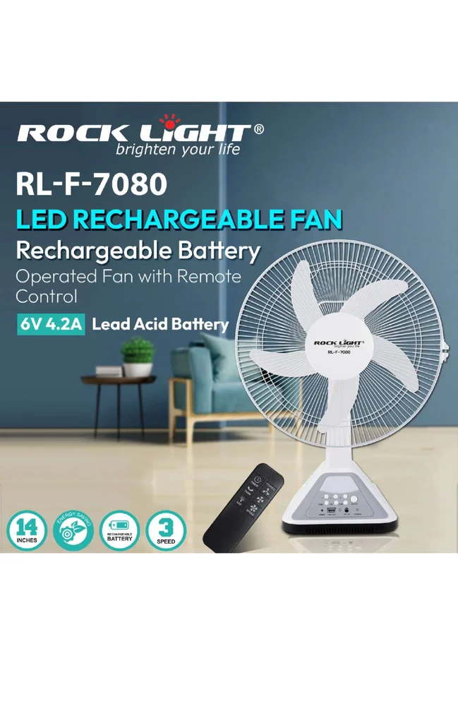 Rock Light RL-F-7080 Table Fan