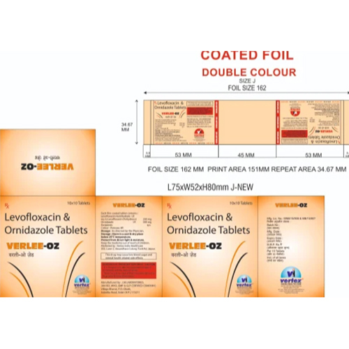 Levofloxacin 250 Mg Plus Ornidazole 500 Mg