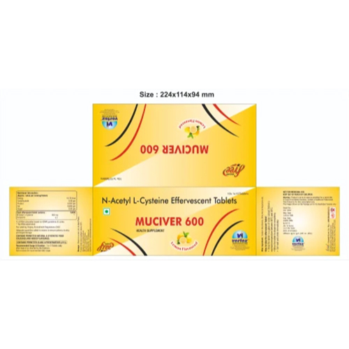 N-acetyl L-cysteine 600 Mg Effervescent (Lemon Flavour)