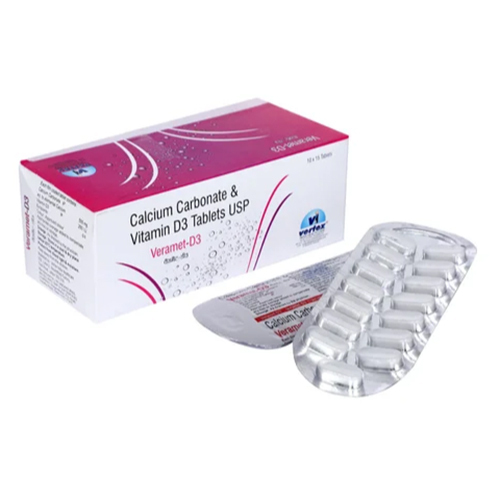 Calcium Carbonate 500 Mg Plus Vitamin-d3 250 I.U.