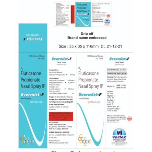 Fluticasone Propionate 0.05% Plus Phenylethyl Alcohol 0.25% Plus Benzalkonium 0.01%