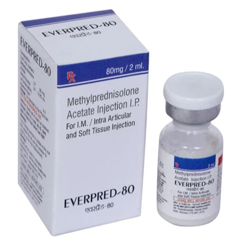 मिथाइलप्रेडनिसोलोन 80 mg - ब्रांड नाम: एवरप्रेड-80 इंजेक्शन