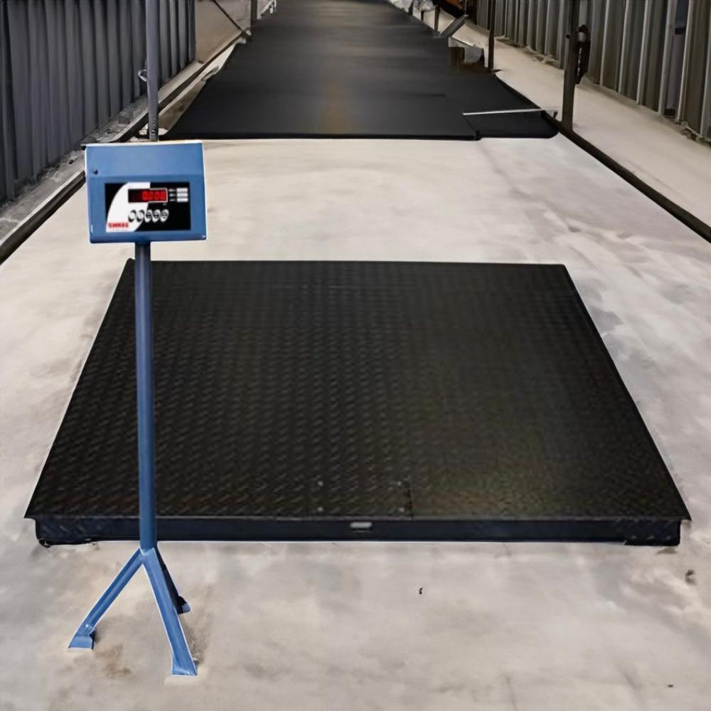 Industrial Platform Scale - Durable Steel, 2000 Kilograms Capacity | Led Monitor Display, 200 Grams Accuracy, 230v Power Supply, 1-year Warranty