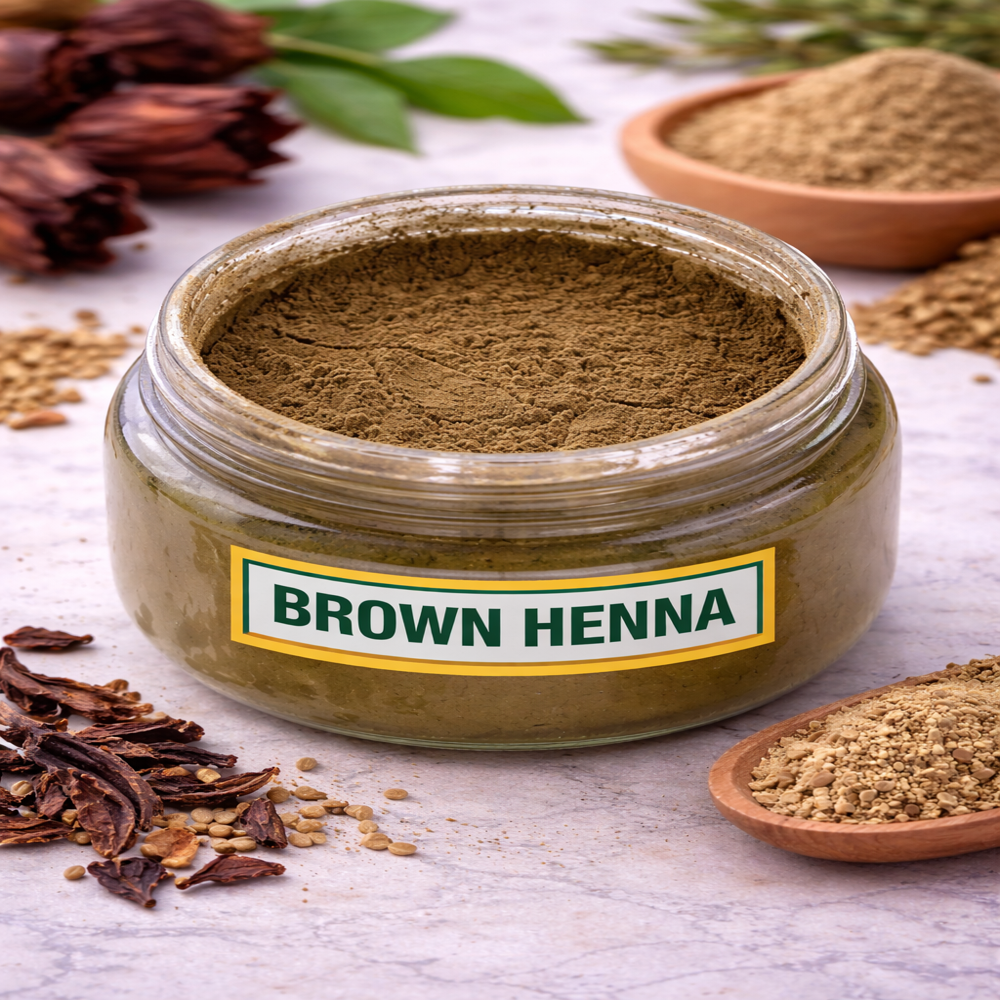 Natural Brown Henna Hair Colour