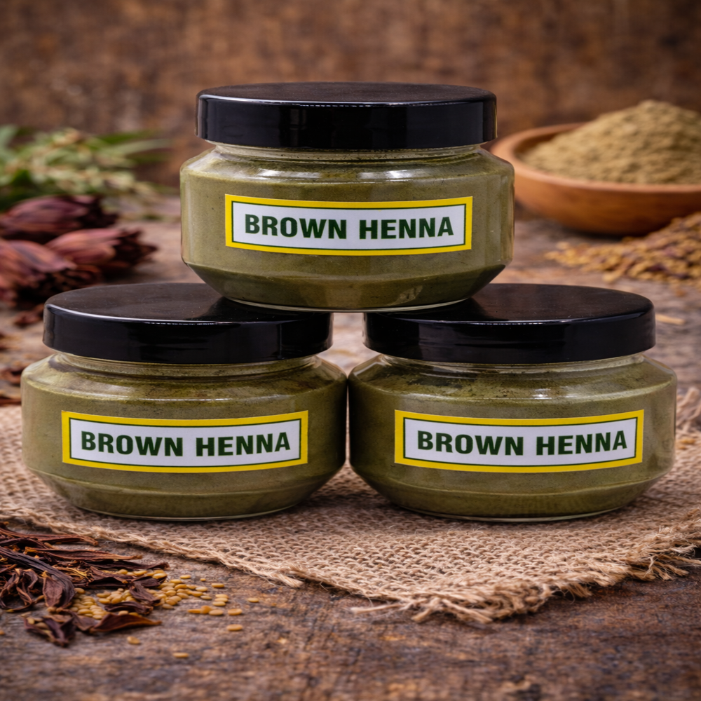 Natural Brown Henna Hair Colour