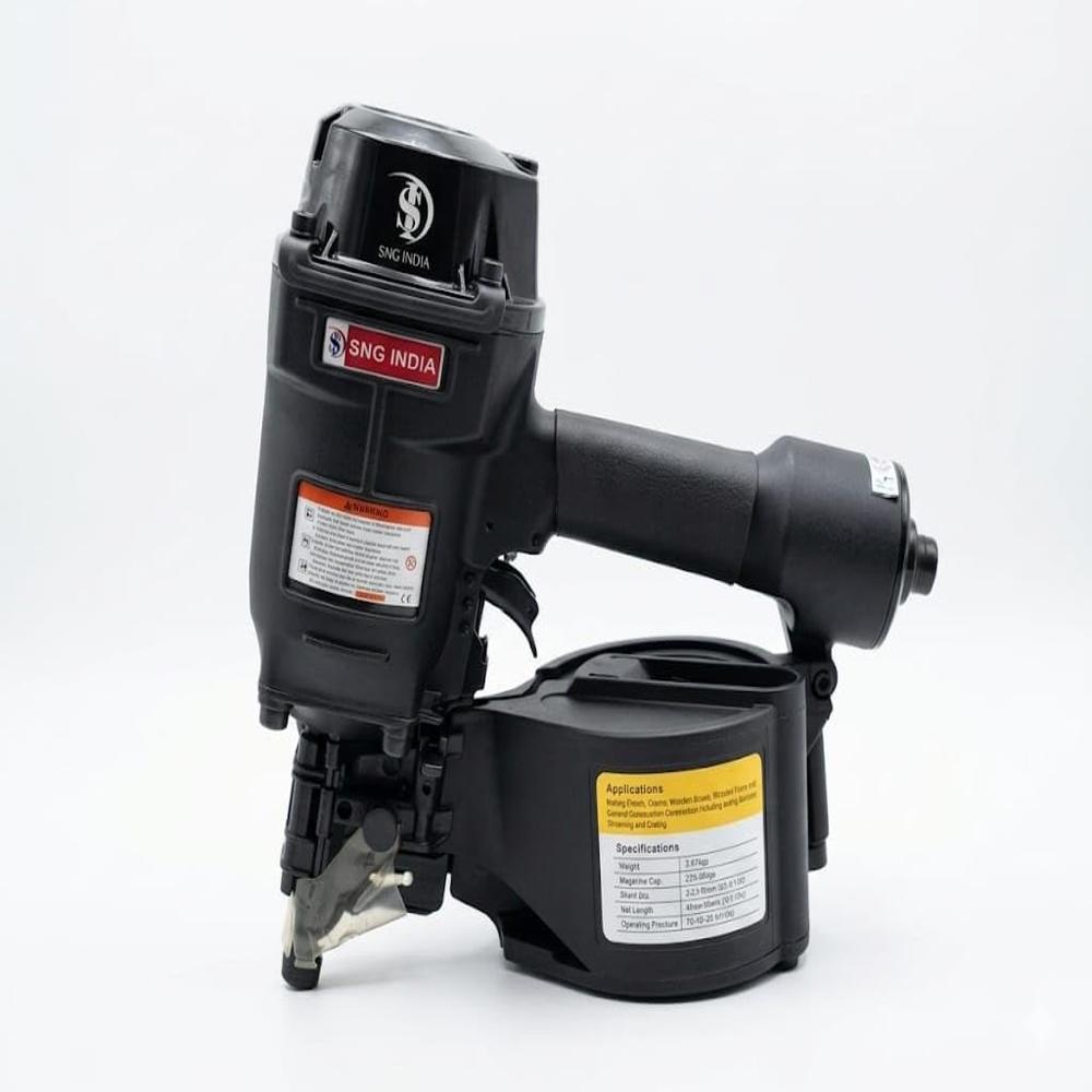 Kcn70 (coil Nailer, Pneumatic Nail Gun For Framing And Construction) - Color: Black
