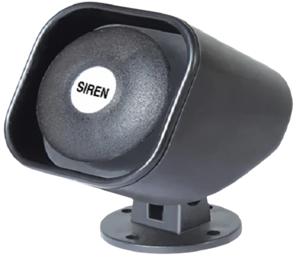 Piezo Siren 220vac - Color: Black