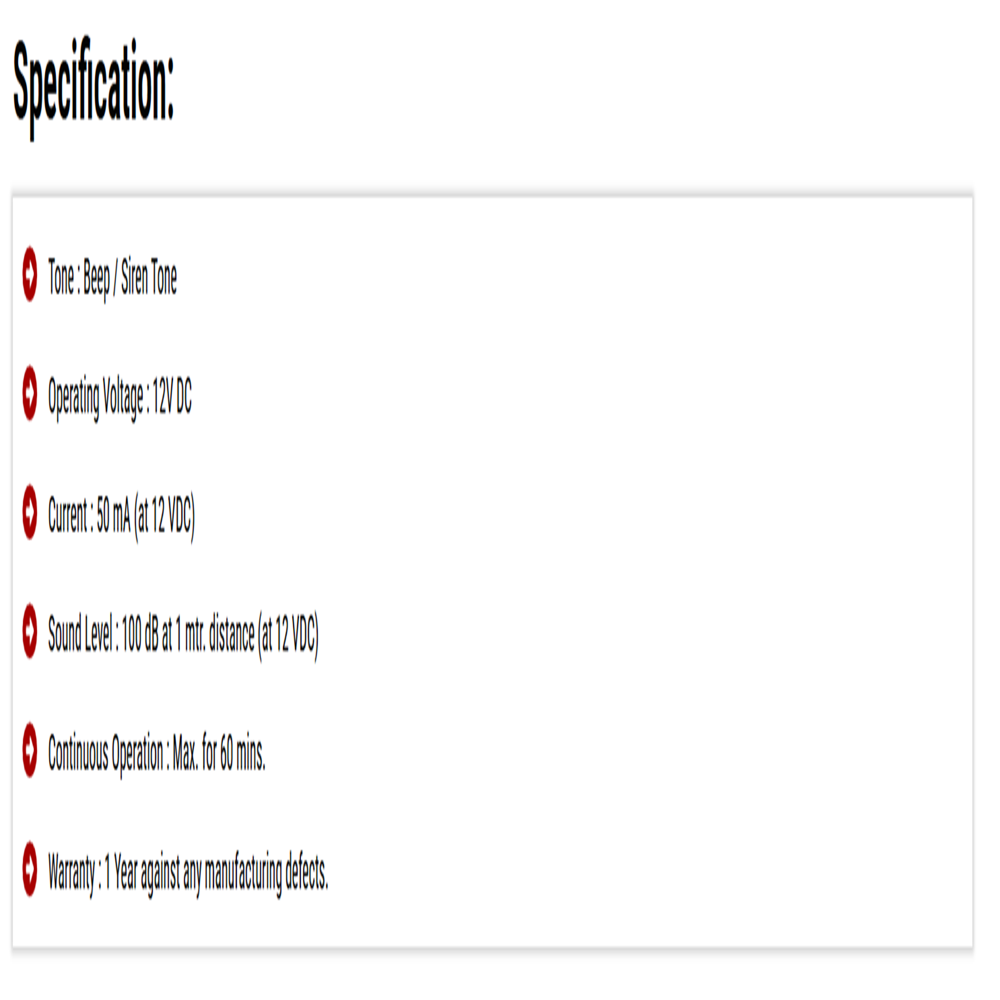 Flasher Siren 220 VAC 