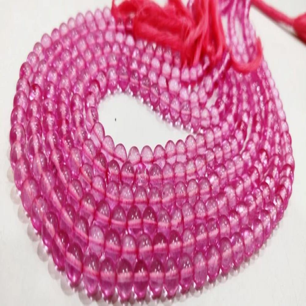 Natural Topaz Pink Color Round Ball Shape Plain Smooth 6mm Beads Sold Per Strand 13 Inches Long