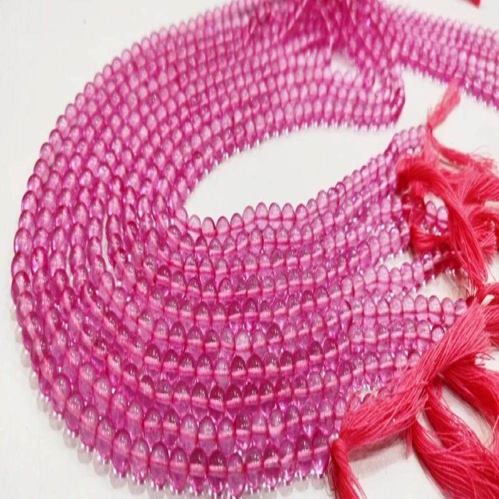 Natural Topaz Pink Color Round Ball Shape Plain Smooth 6mm Beads Sold Per Strand 13 Inches Long