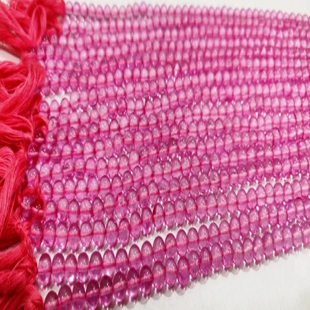 Natural Topaz Pink Color Round Ball Shape Plain Smooth 6mm Beads Sold Per Strand 13 Inches Long