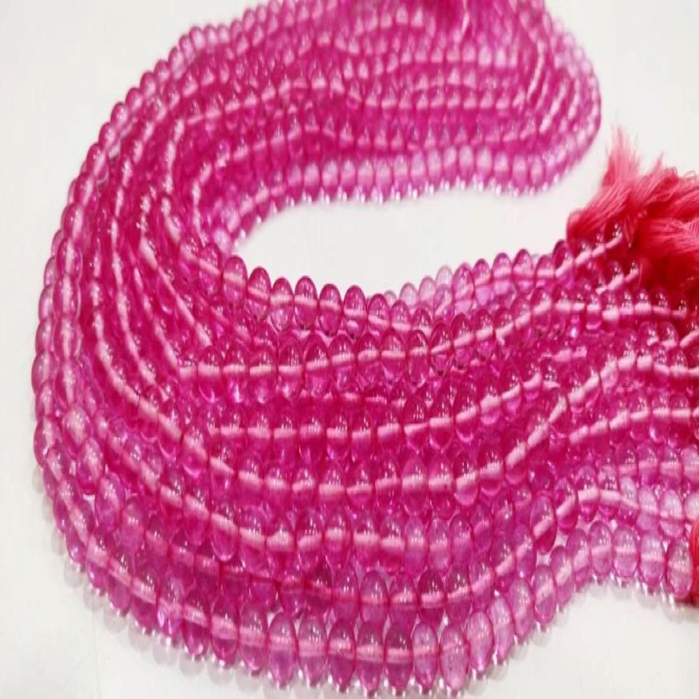 Natural Topaz Pink Color Round Ball Shape Plain Smooth 6mm Beads Sold Per Strand 13 Inches Long