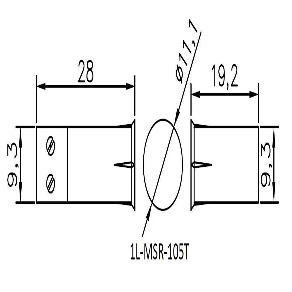 Recessed Magnetic Switch With terminal connector