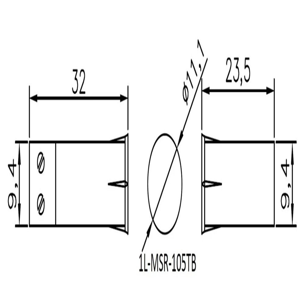 Recessed Mount Magnetic Switch 9mm dia