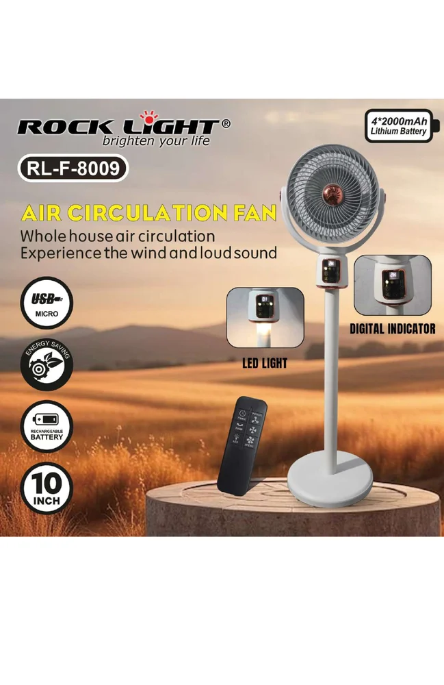 Rock Light RL-F-8009 Table Fan