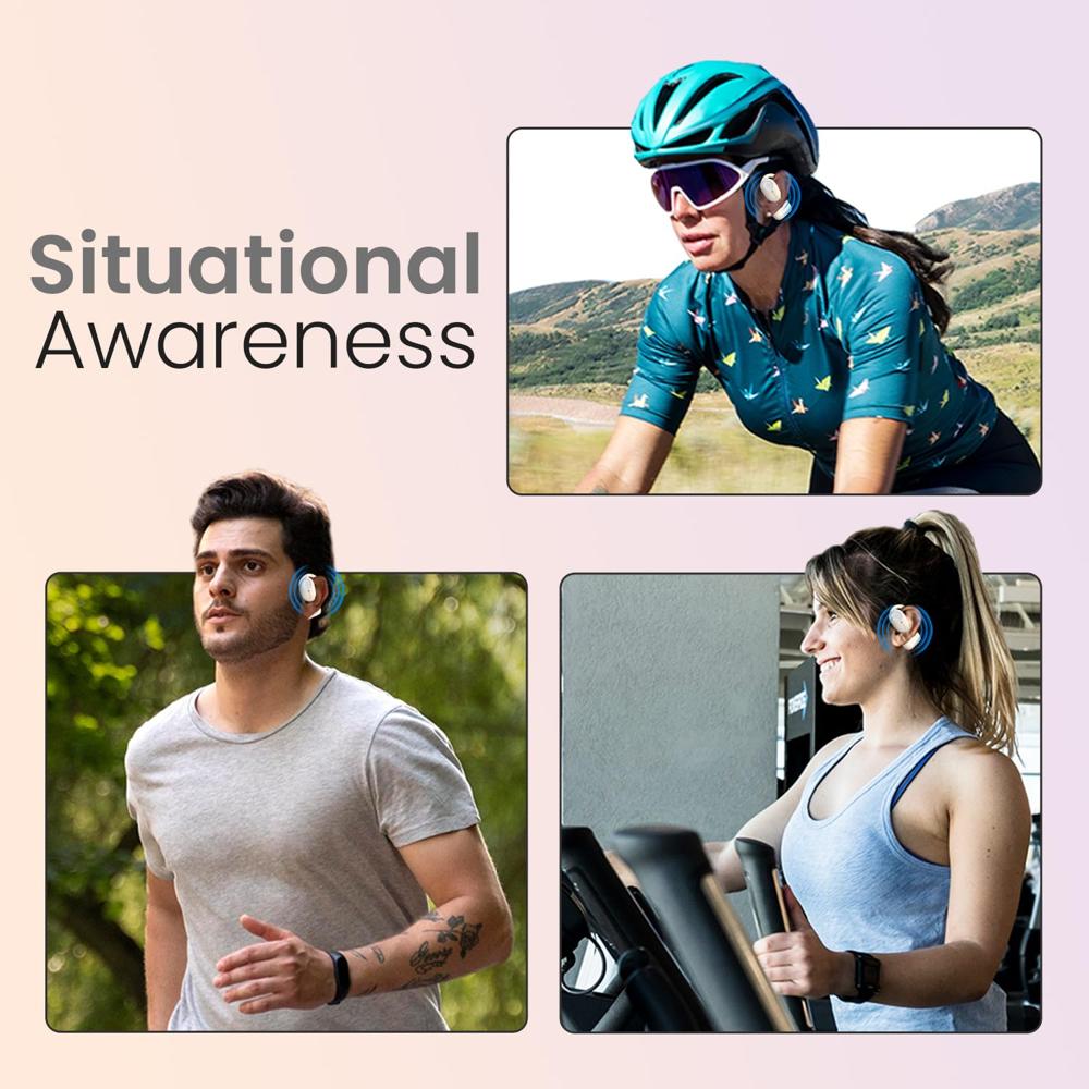 Portronics Harmonics Twins 30 Over Ear OWS Smart Wireless Earbuds with HD Mic, Secure &