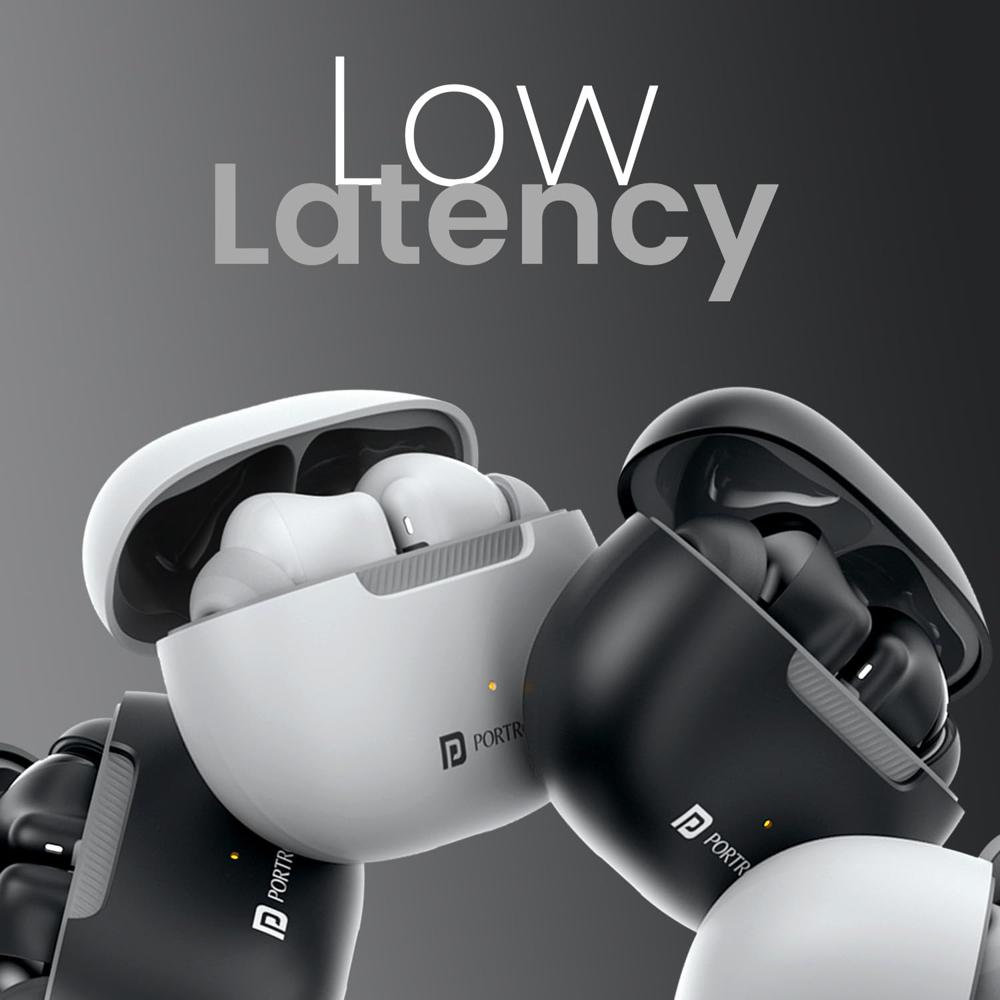 Portronics Harmonics Twins 32 in-Ear TWS Smart Earbuds with HD Mic, Upto 30 Hours Playtime,