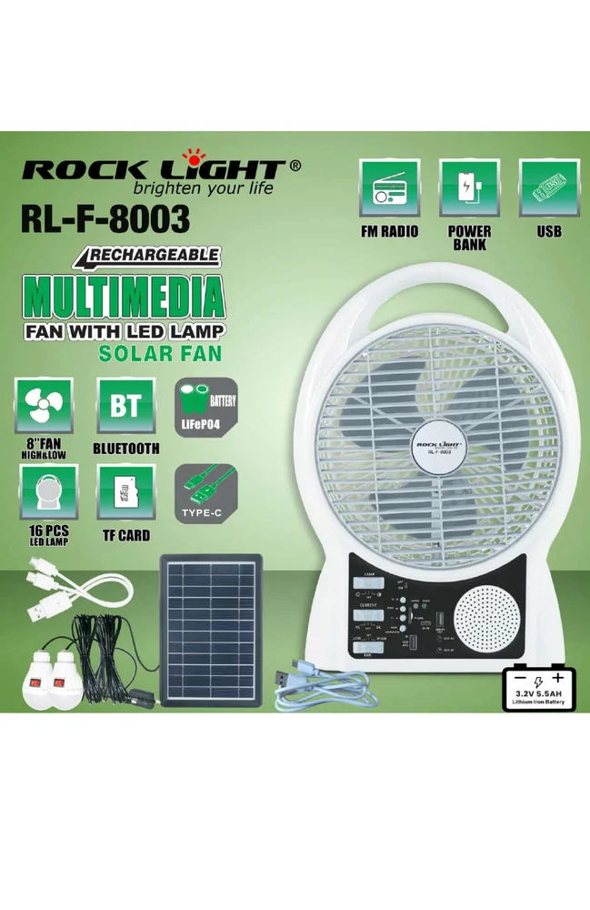 Rock Light RL-F-8003 Table Fan