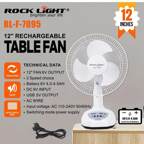 Rock Light Rl-f-7095 Table Fan
