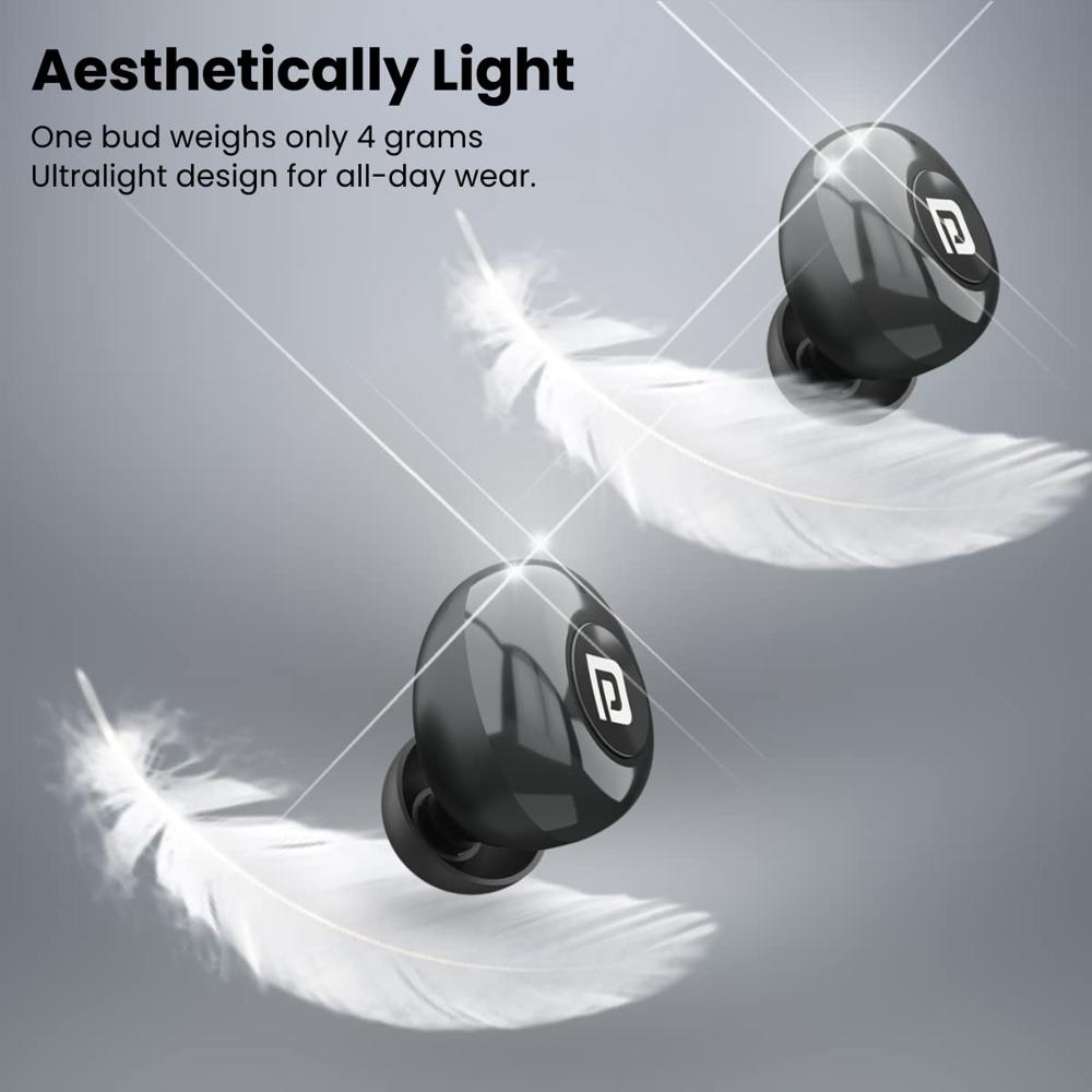 Portronics Harmonics Twins S3 Smart TWS Bluetooth 5.2 Earbuds with 20 Hrs Playtime