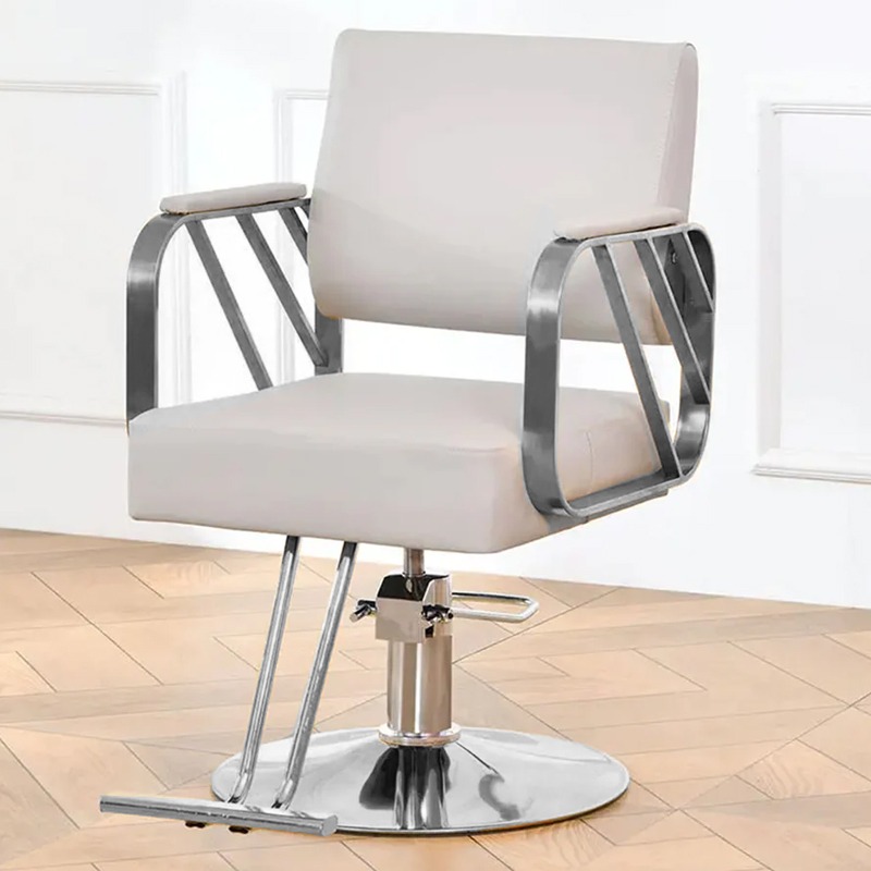 HYDRAULIC SALON CHAIR FOR BUSINESS (SILVER 1 UNIT )