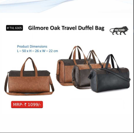 Gilmore Oak Travel Duffle Bag