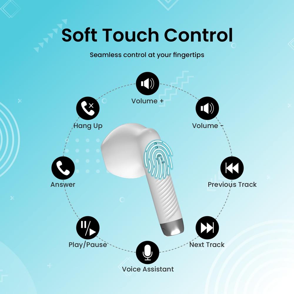 Portronics Harmonics Twins S9 True Wireless in Ear Earbuds with Upto 30H Playtime, Digital