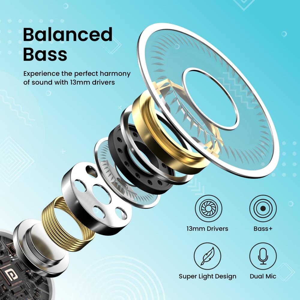 Portronics Harmonics Twins S9 True Wireless in Ear Earbuds with Upto 30H Playtime, Digital