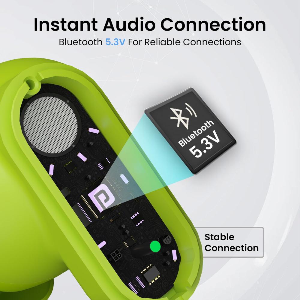 Portronics Harmonics Twins S16 in Ear Wireless TWS Earbuds with 24 Hrs Playtime, Clear Calls, Game &