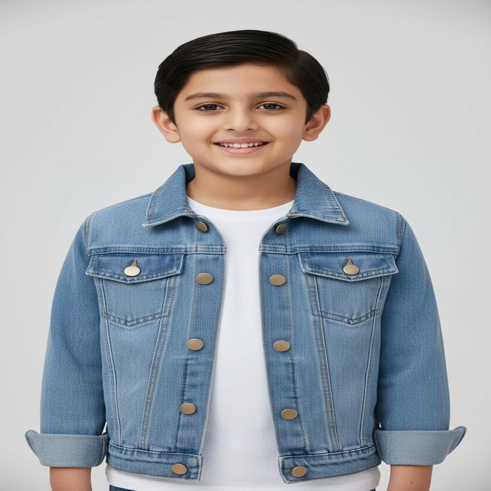 Kids Denim Jacket By Gray N Black Sales Private Limited