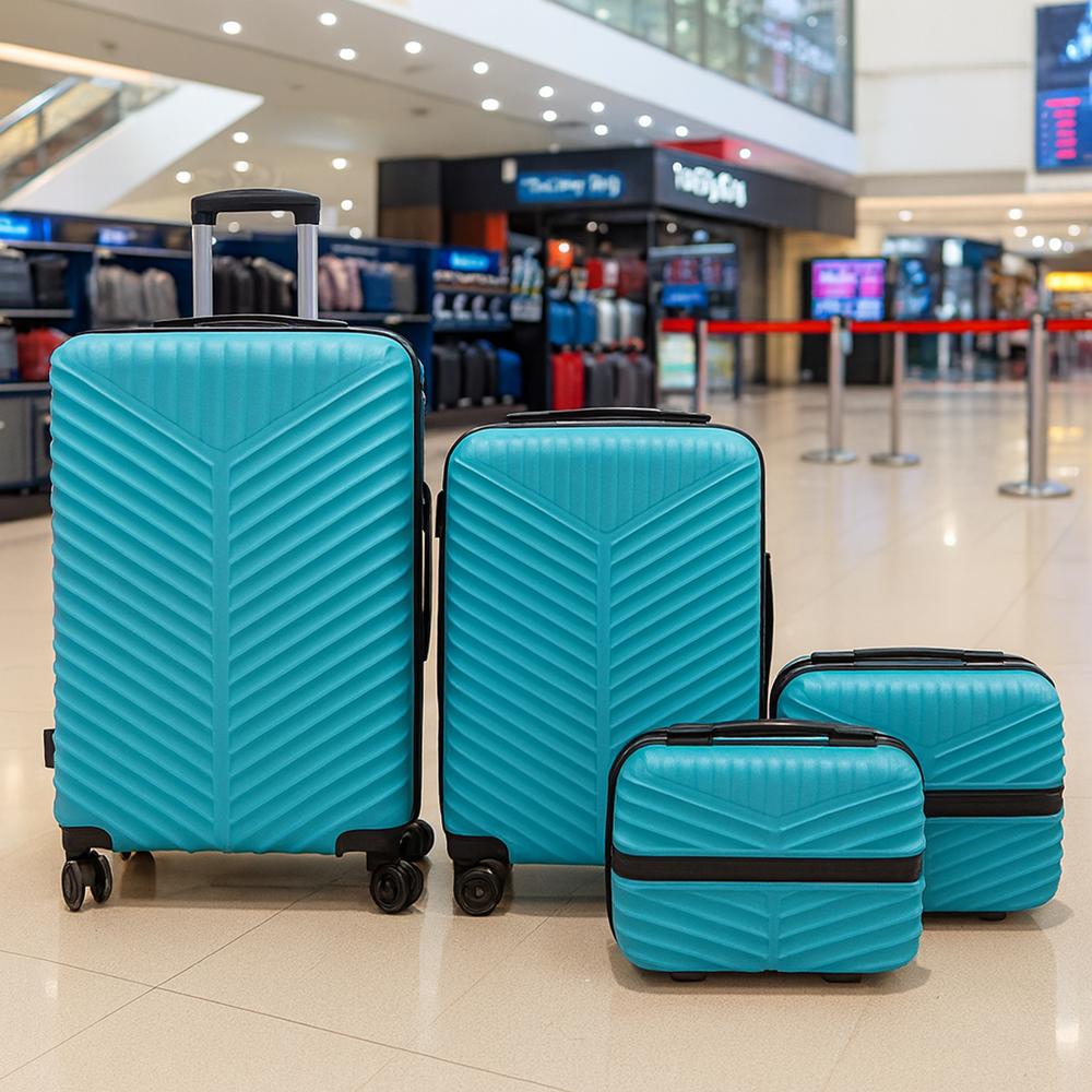 Stylish Hard Shell Suitcase Set (4 In 1) - Age Group: 8-11 Yrs