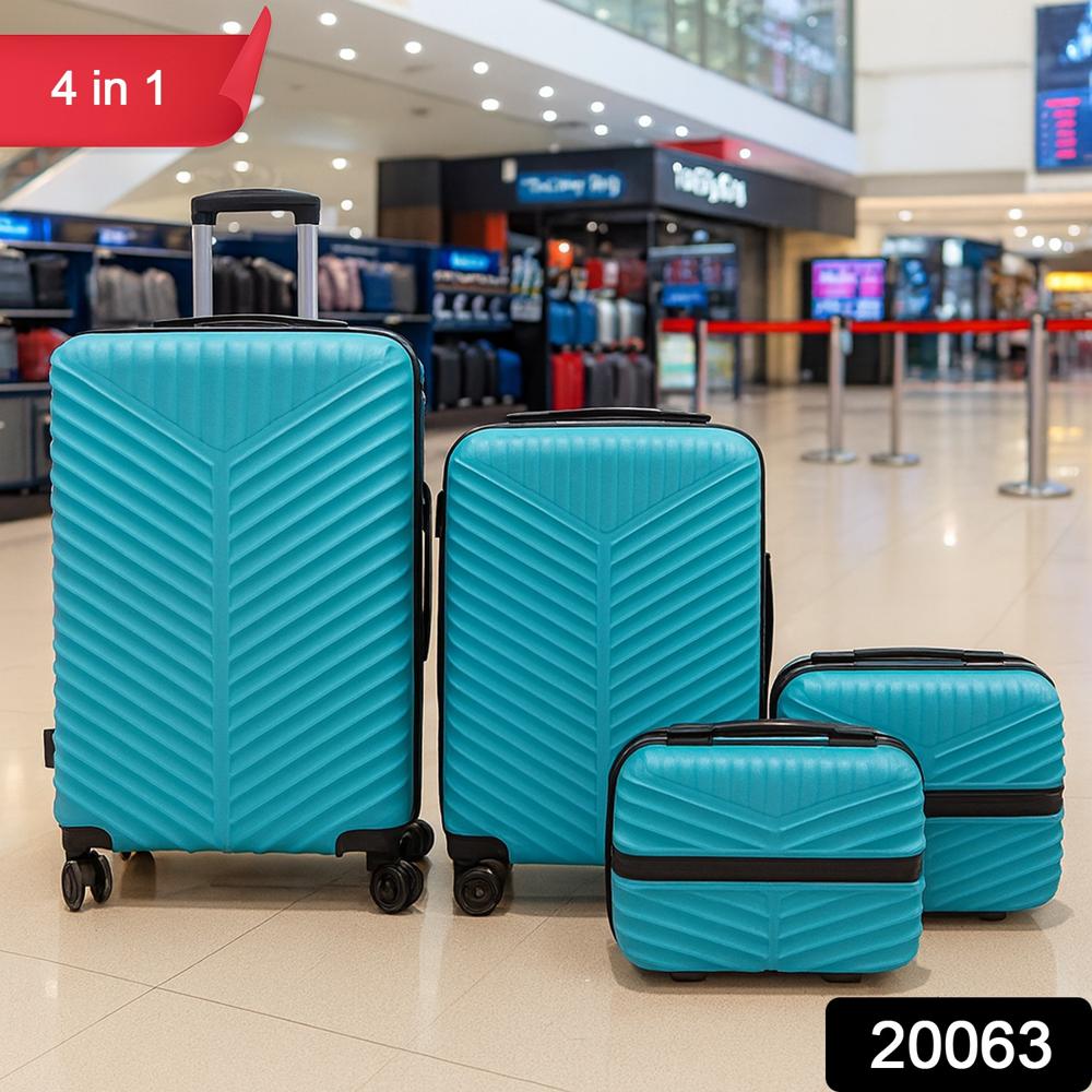 Stylish Hard Shell Suitcase Set (4 in 1)