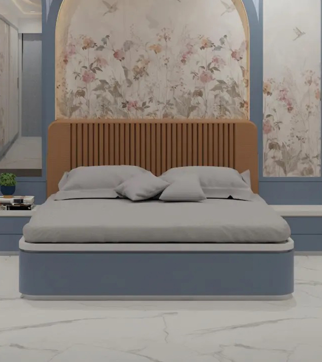 Solid Wood Drawer Storage Bed