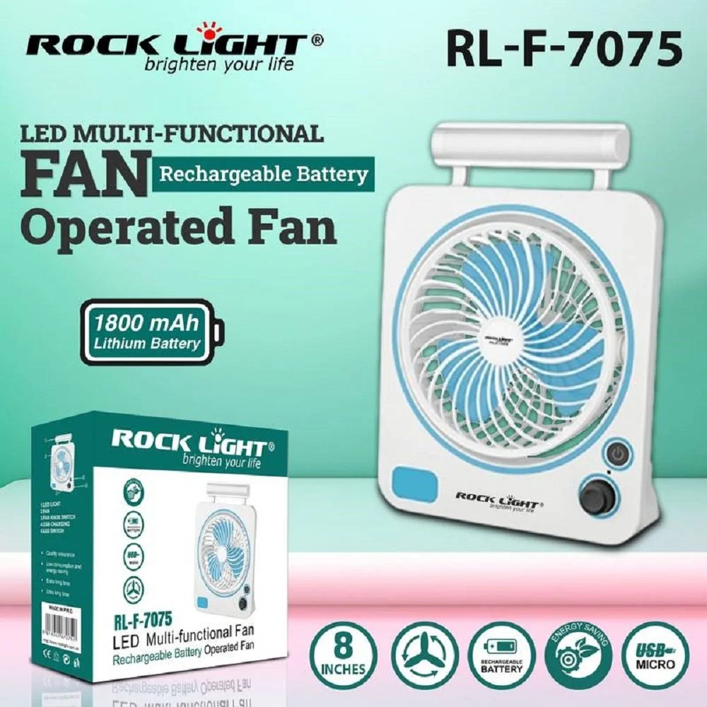 Rock Light RL-F-7075 Rechargeable Fan