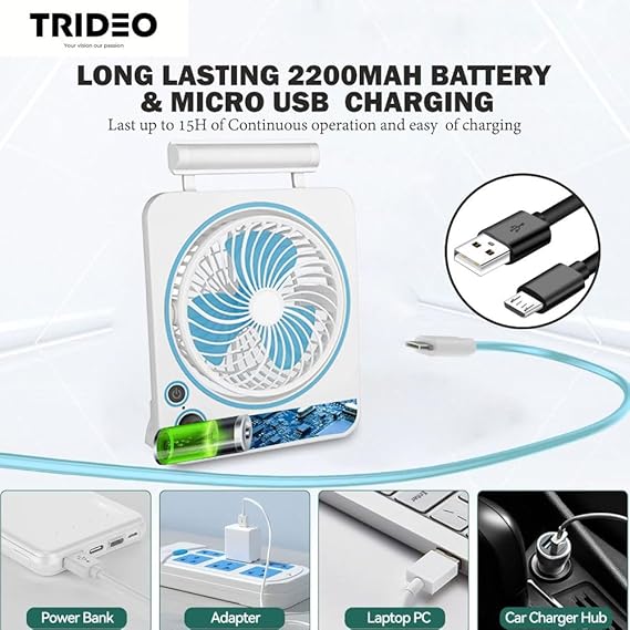 Rock Light RL-F-7075 Rechargeable Fan