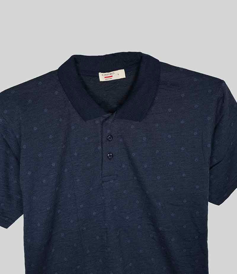 B16504 | CASTRO Older Boys Jacquard Polo