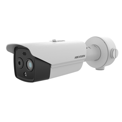 Hikvision Bullet Camera - Durable Plastic, Weatherproof, Electric Powered | Outdoor Digital Surveillance, Sleek White Design, Network Technology