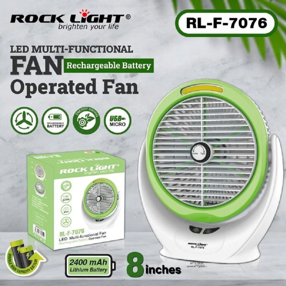 Rock Light RL-F-7076 Rechargeable Fan