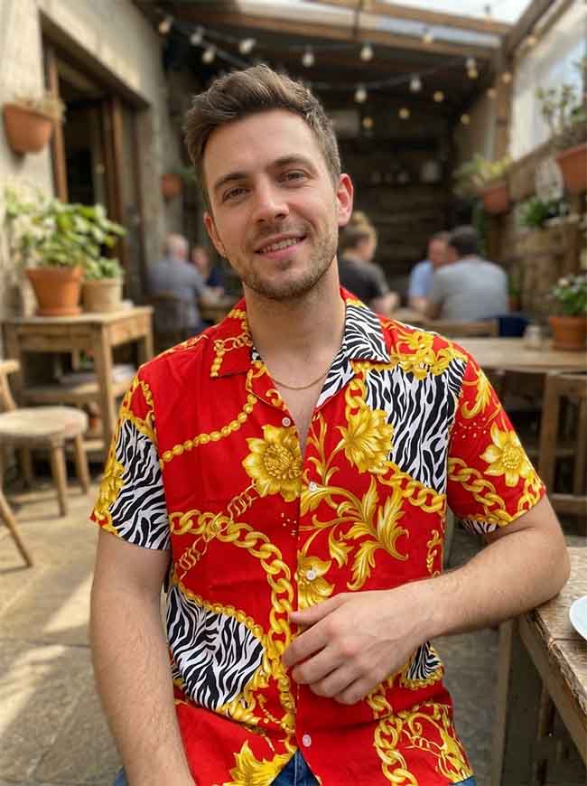 M11594 | FOREVER 21 Mens Printed Rayon Shirts