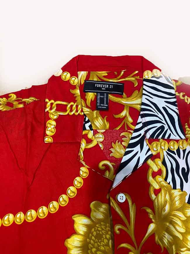 M11594 | FOREVER 21 Mens Printed Rayon Shirts