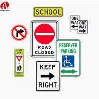 Reflective Aluminum Traffic Control Sign - 400x600 Mm, Multi-color, High-intensity Prismatic Sheeting, Uv And Corrosion Resistant
