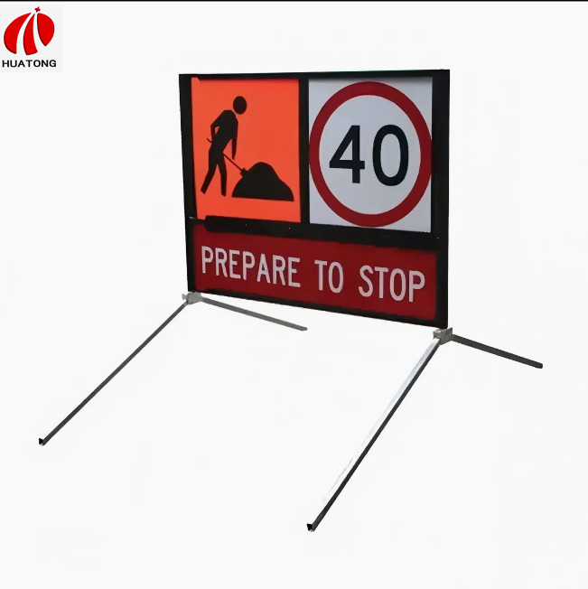 Road Safety Sign For Construction Zones