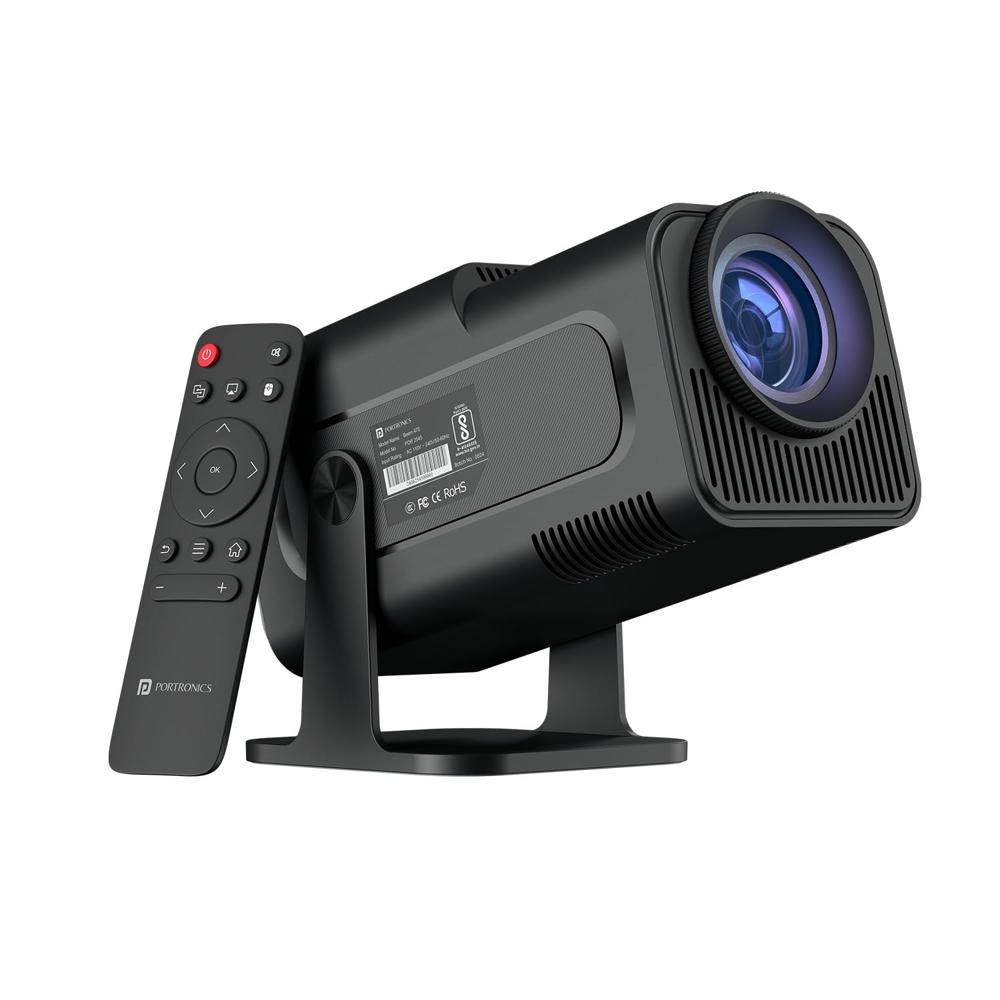 Portronics Beem 470 Smart Led Projector With 1080p Full Hd Resolution, Rotatable Design, - Body Material: Plastic