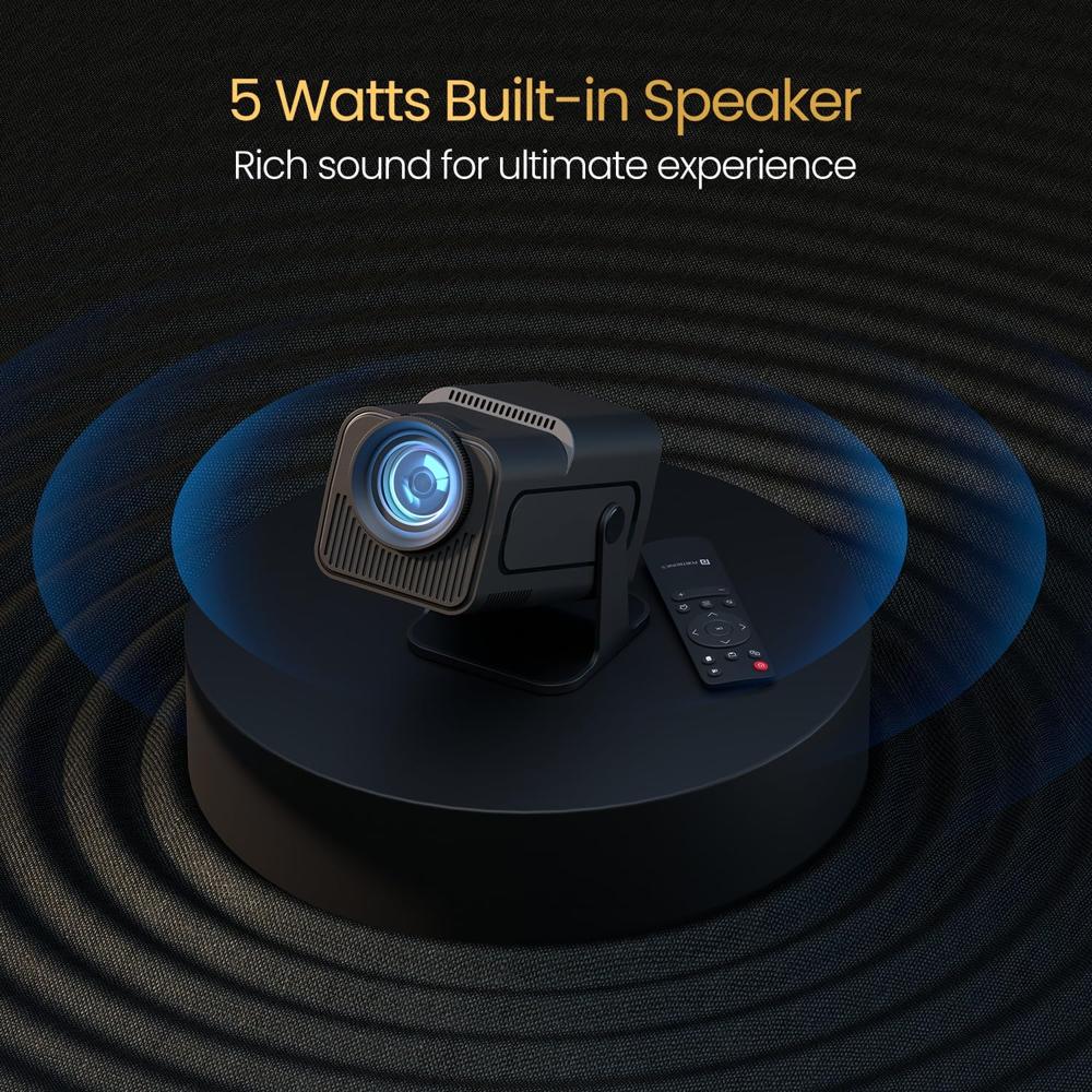 Portronics Beem 470 Smart LED Projector with 1080p Full HD Resolution, Rotatable Design,