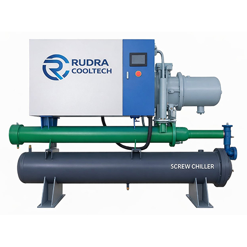50 TR Water Cooled Screw Chiller for Industrial Process Cooling Applications