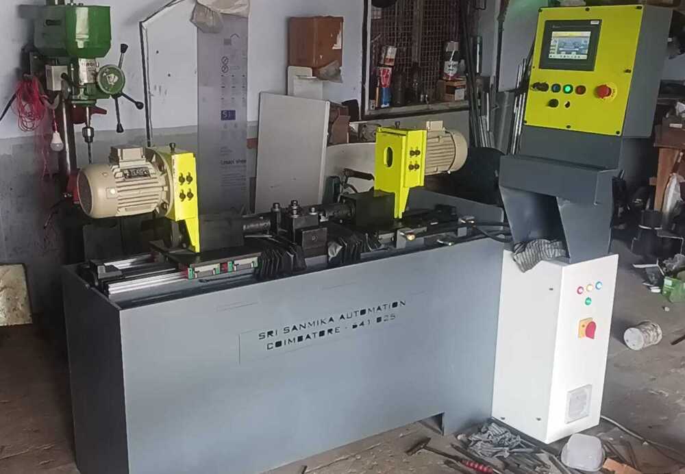 Automatic Double Side Facing And Centering SPM Machine
