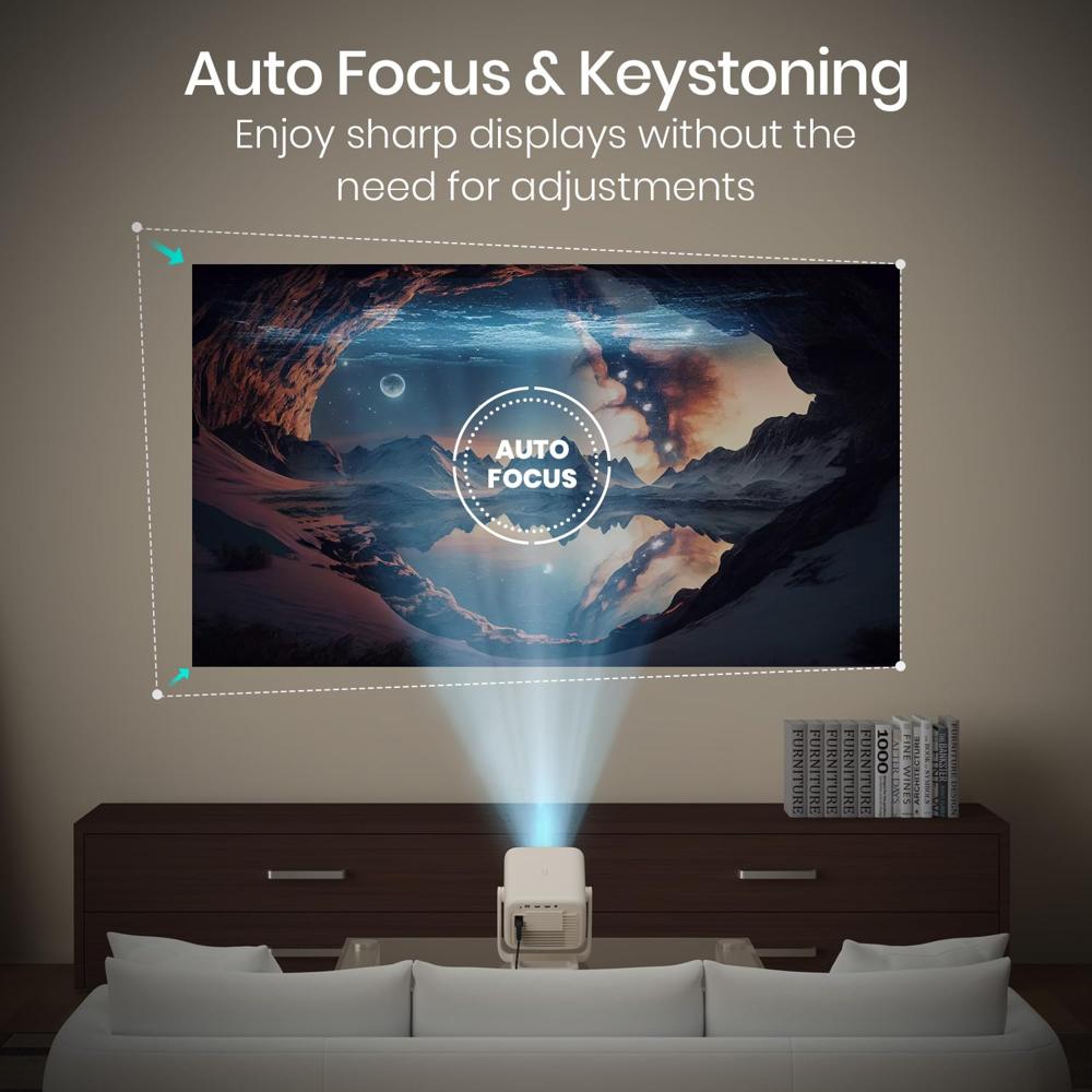 Portronics Beem 480 Smart LED Projector with 1080p Full HD Resolution, 5100 Lumens, 4K