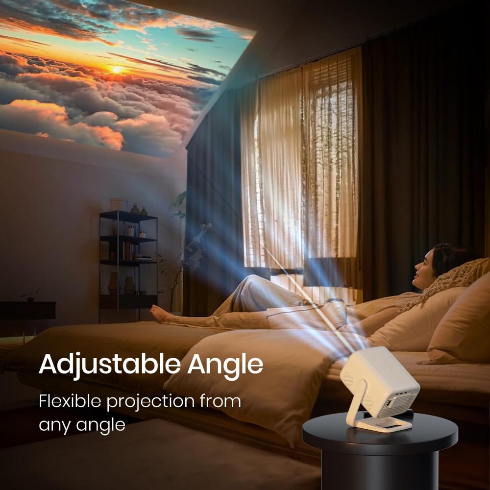 Portronics Beem 480 Smart LED Projector with 1080p Full HD Resolution, 5100 Lumens, 4K